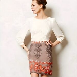 Anthropologie | Yoana Baraschi Embroidered Skirt